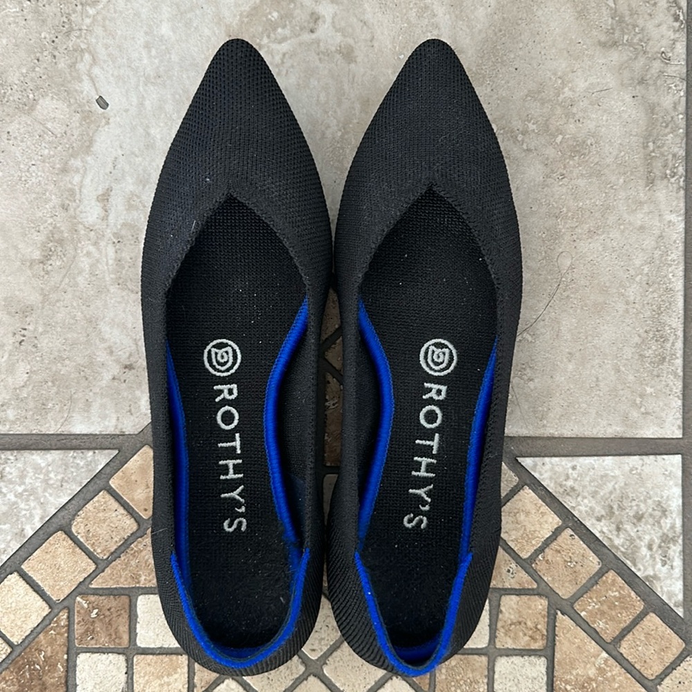 The Point Rothy’s in Solid Black